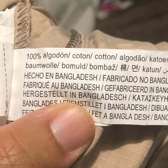 Zara Jumpsuit Women's Small Hooded Sleeveless Sand Beige Zip Up Cargo Spring Wea - Picture 5 of 8